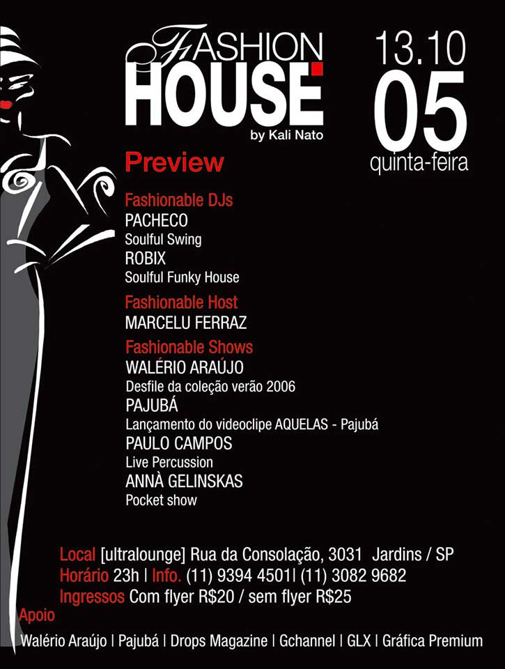 Flyer Fashion House by Ultralounge - verso